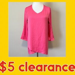 RENUAR Air Flow Blouse Bubblegum Pink Size XS